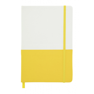 Notizbuch Duonote, weiß/gelb