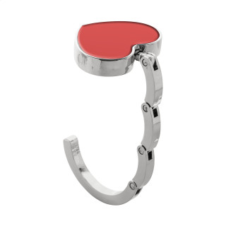 Taschenhalter Amor, silber/rot