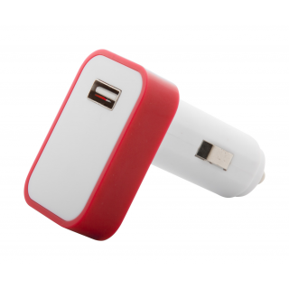 USB-Ladeadapter Waze, weiß/rot