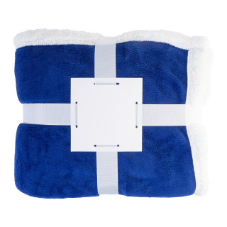 Korallen-Fleecedecke Sammia, blau