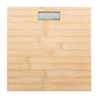 wiederaufladbare Personenwaage BamFit, natur
