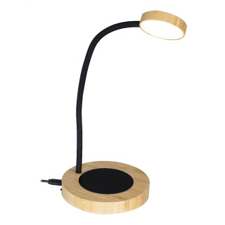 Tassenwärmer-Tischlampe SipLight, schwarz/natur