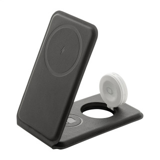 Handyhalter mit kabellosem Ladegerät, RPU LuxCharge Stand, schwarz