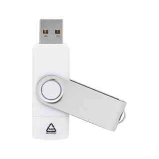 OTG USB-Stick RABS TwistDrive Plus, weiß