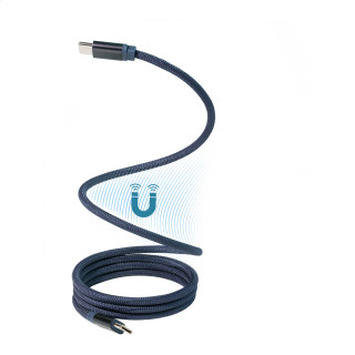 Magnetisches 60W USB-C-Kabel Magsle, dunkelblau