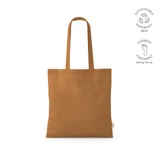 Everest Einkaufstasche recyceltes Baumwolle (140 g/m²). Mit Henkeln, braun