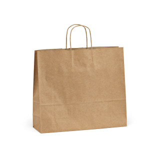 "Vesuvio XL Kraft Bag" braune FSC®-Kraftpapiertasche aus Recyclingpapier (115 g/m²), natur