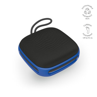 "Da Vinci Speaker" Lautsprecher aus rABS, 2.600 mAh, 10 Stunden Wiedergabezeit mit IPX4-Schutz, blau