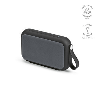"Hawking Speaker" Lautsprecher aus rABS, 4.000 mAh, 4 Stunden Wiedergabezeit, IPX5 wasserdicht, schwarz