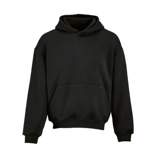 "Ericeira Sweatshirt" Oversized Kapuzenpullover aus Bio-Baumwolle, recycelter Baumwolle und rPET, schwarz