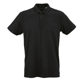 "Ipanema" Unisex Polo-Shirt aus Jersey aus 100% Bio-Baumwolle, schwarz
