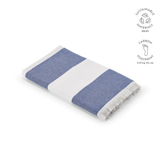 Rodin Badetuch recyceltes Baumwolle 350 g/m². Hergestellt in Portugal, blau