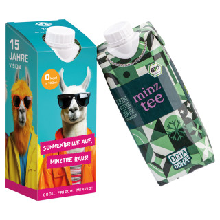 Drink Pack mit Ocha-Ocha® BIO Minztee in Werbeverpackung