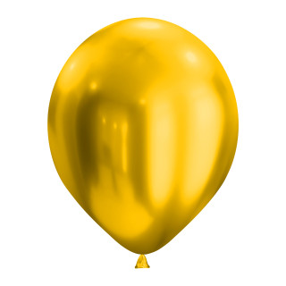 Luftballon „Chrome“ , Größe L (ø ca. 33 cm) in gold glossy