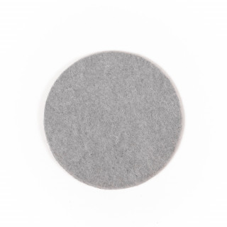runde Filz Untersetzer, Ø 10 cm aus Recyclingfilz, grau