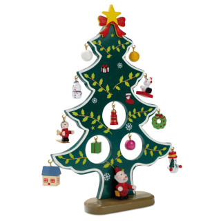 WOODTREE Weihnachtsbaum aus Holz, grün