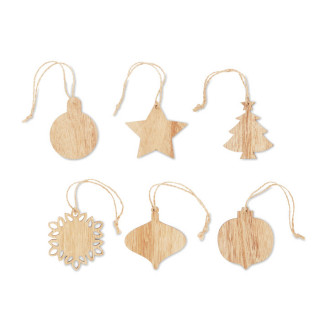 CHRISET Weihnachtsschmuck Holz, holz
