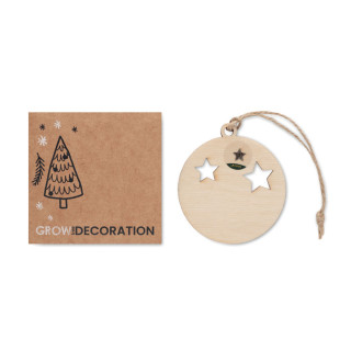 ROSEED Weihnachtsschmuck Kugel, holz