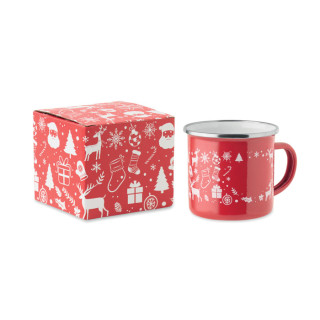 SEASOMEL Emaille-Becher 300ml, rot