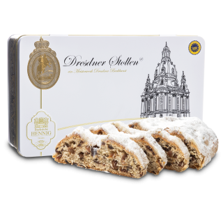 1000g Dresdner Stollen® in Geschenkdose "Edition Frauenkirche"
