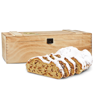 1000g Dresdner Stollen® in Premium-Holztruhe