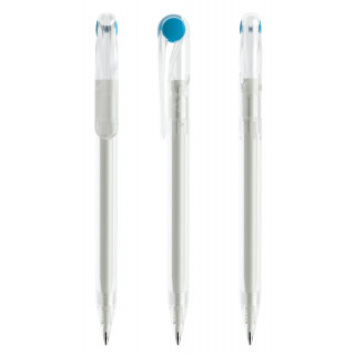 prodir DS1 TFF Twist Kugelschreiber, transparent, cyan
