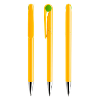prodir DS1 TPC Twist Kugelschreiber, gelb, grün, Schreibfarbe: blau