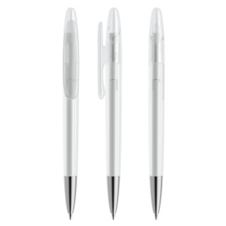 prodir DS5 TFS Twist Kugelschreiber, transparent, Schreibfarbe: blau