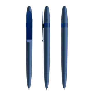 prodir DS5 Soft Touch TSR Twist Kugelschreiber, sodalithblau, sideralblau matt, Schreibfarbe: blau