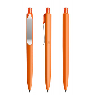 prodir DS8 Soft Touch PSR Push Kugelschreiber, orange, silber