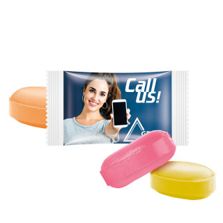 Flowpack mit Bonbon Fruchtmix