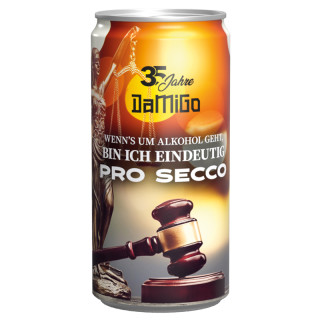 Getränkedose mit Secco Bianco