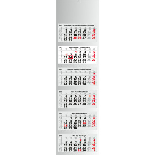 6-Monats-Kalender Hexa Light 6, inkl. 4C-Digitaldruck