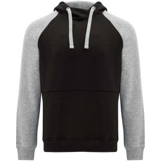 Badet zweifarbiger Kapuzenpullover für Kinder , schwarz / heather grau, 104 (3-4 Jahre)