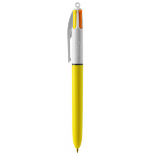 BIC® 4 Colours Sun Kugelschreiber, weiß, gelb