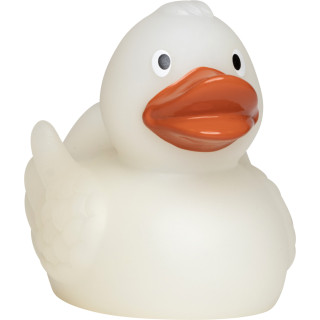Quietsche-Ente Magic Duck mit Farbwechsel, milchig weiß, 7,5 cm