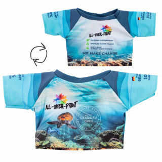 Mini-T-Shirt für Plüschtiere mit All-Over-Print, Seaqual, S