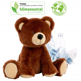 Kuscheltier RecycelBär®, braun, S