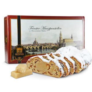 1000g Edler Marzipanstollen im Geschenkkarton