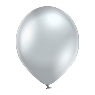 Luftballon „Metallic“ , Größe L (ø ca. 33 cm) in silber
