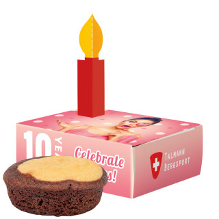 Minikuchen in Gratulationsbox, Bahlsen Kuchensnack Marmor