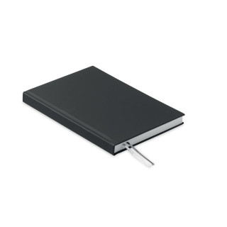 JOURNU DIN A5 Notizbuch rec. Material, schwarz