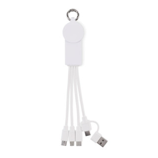 ICAB 2in1 Ladekabel Typ-C, weiß
