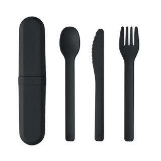 BITEFUL Besteck-Set PLA, schwarz