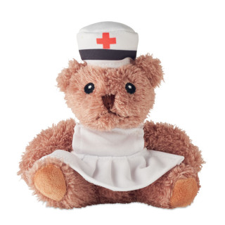 NURSE Teddybär Krankenschwester, weiß