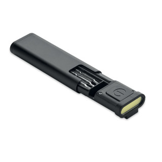SCRUDRIVE Multifunktionale COB-Leuchte, schwarz