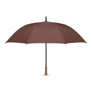 RAYNA 27" Regenschirm Holzgriff, braun