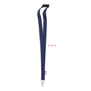 LANY RPET Lanyard RPET 20mm, blau