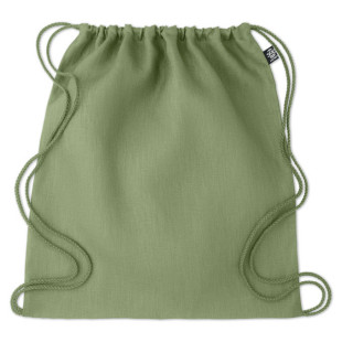 NAIMA BAG Hanf Beutel mit Kordelzug, grün
