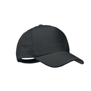 NAIMA CAP Hanf Baseball Kappe 5 Panele, schwarz